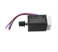 Amosfun Controlador Regulador de Velocidad Continuo para Ventilador de 12v y 24v Disipador de Calor Interruptor Ajustable para Ventilador de Radiador Coche y Camión Compatible Sistema