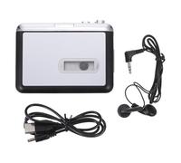 Amosfun Convertidor de Casete a Mp3 sin Batería, Reproductor de Casetes USB Portátil Ranura para Tarjeta de Memoria, Digitalizador de Música de Audio Analógica para Uso Personal