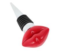 Amosfun Corcho De Vino De Labios Botella De Vino Más Cerca Tapa De Botella De Vino Ahorrador De Vino para Amantes del Vino Tapón para Botella De Vino Rojo Aleación De Aluminio