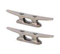 Amosfun Cornamusas para Cuerda de Barcos 2 Pcs Cleat de Aleación de Zinc Resistente al para Muelles y Barcos Accesorios de Amarre para Embarcaciones