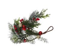 Amosfun Coronas De Pared De Invierno Guirnalda Navideña Forma De Lágrima para Puerta De Entrada Adorno Navideño Colgante para Decoración De Ventana o Entrada del Hogar