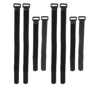 Amosfun Correas de Nailon para Bicicletas de Montaña, 8 Piezas (4 de 30 Cm y 4 de 20 Cm), Amarres Ajustables para Fijación de Ciclismo y Estabilizador de Equipaje, Accesorios