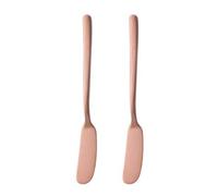 Amosfun Cortadores de Mantequilla de Acero Inoxidable 304 Oro Rosa 2 Piezas, Cuchillos Multiusos para Queso, Mermelada y Crema, Utensilios de Cocina para Repostería y Servicio en Hogar