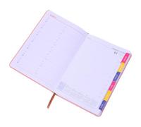 Amosfun Cuaderno Planificador Diario 2026 de Papel Rosa, Portátil, para Planificación Diaria, Oficina y Viajes, para Profesionales y Usuarios de Negocios Internacionales