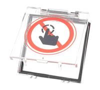 Amosfun Cubierta Protectora de Botón de Encendido Adhesiva de Plástico para Lavadoras y Lavavajillas con Protección Antipolvo y Señal de Prohibido Tocar