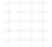 Amosfun Cubiertas de Bombillas LED Transparentes para Luces de Cadena 5 Mm, 50 Piezas, Diseño de Libélula Colgante, Pantalla de Plástico Resistente al Agua para Decoración