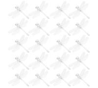 Amosfun Cubiertas para Bombillas de Cadena LED 5 Mm en Forma de Libélula, 50 Piezas, Pantallas de Plástico Transparentes Impermeables para Decoración en Interiores y Exteriores,