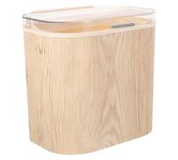 Amosfun Cubo de Basura Colgante para Pared con Tapa Abatible Ahorra Espacio Diseño de Montaje Pared Apto para Dormitorios y Baños Cubo de Basura con Tapa Presión