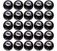 Amosfun Cuentas Acrílicas Negras Número 8 para Hacer Pulseras y Collares, 50 Piezas Espaciadoras Redondas para Manualidades y Accesorios de Joyería Artesanal