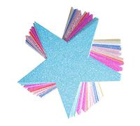 Amosfun Decoración De Estrella De 5 Puntas 80 Unidades Brillante Decoración De Cumpleaños Adornos Infantiles