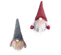 Amosfun Decoraciones Navideñas Únicas De 2 Piezas De Decoración De Muñecos Enanos Adorable De Jardín De Escritorio para El Hogar Figuras De para Navidad
