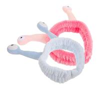 Amosfun Diadema de Caracol para Lavarse la Cara 2 Piezas Diadema Facial de Espuma Accesorio de Maquillaje para Mujeres para Spa y Cuidado