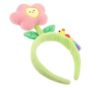 Amosfun Diadema de Flores de Peluche para Mujer Headband Reutilizable para Maquillaje y Spa para Mantener el Cabello y Cómodo para Uso Diario y Ocasiones Especiales
