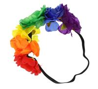 Amosfun Diadema De Flores Simuladas Diadema Lgbt Para Fiestas Accesorio Flexible
