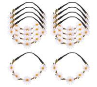 Amosfun Diadema de Margaritas para Mujer Diseño Cómodo y Liviano, Adecuado para Decoración de Cabello en Fiestas y Ceremonias, 9X0.6X0.4 Pulgadas
