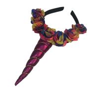 Amosfun Diadema De Unicornio Aro De Pelo De Unicornio Mosquetón Calcomanías De Cicatriz Collar De Conchas Organizador De Dijes Para Decoración De Uñas Bálsamo Bragas Juguete El Plastico