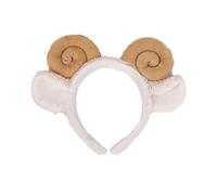 Amosfun Diadema De Cuerno De Oveja Aro Pelo Orejas De Oveja Tocado Adorable Para Fiestas y Decoraciones Banda Pelo De Material Suave