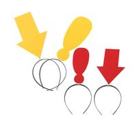 Amosfun Diadema Para Fotomatón Flecha y Signo De Interrogación Accesorio De Moda Divertido