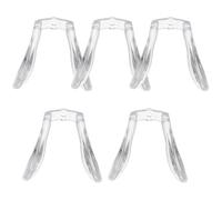 Amosfun Diseño Orificio 5 Almohadillas Nasales para Gafas Infantiles de Silicona Repuesto Antideslizante y Transpirable para Puente Nasal Cómodo