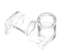 Amosfun Dispensador de Agua 2 Piezas para y Reptiles Acrílico Transparente Plato de Comida y Agua para Gekos, Reptiles y Tortugas, Suministros para Terrarios