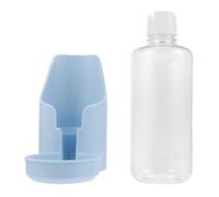 Amosfun Dispensador de Agua Automático Suministro Ininterrumpido para Jaula de Pájaros, Botella Antigoteo Fácil de Limpiar, Plástico Colgante en Jaula para Loros, Periquitos y Canarios