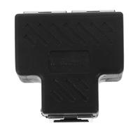 Amosfun Divisor de Red Rj45 1 a 2 Conector Ethernet de Plástico Negro, Compacto y Ligero, Extensión de Cable para Conexión Estable en Hogar y Oficina, Adaptador Divisor Ethernet de Alta