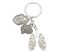Amosfun Doctor Regalos Llaveros Médico Llaveros Enfermera Llaveros Médico Enfermera Llaveros Psicólogo Llavero Cerebro