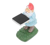 Amosfun Elegante Soporte para Reloj con Diseño De Estatua Enana De Resina En Miniatura para El Hogar Vitrina para Reloj De Enano.