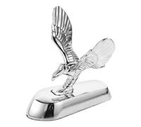 Amosfun Emblema de Águila Metálico 3D para Capó de Coche y Camión, Adhesivo Resistente al Clima, Decoración para Sedanes y Camionetas, Calcomanía de Soporte para Automóvil