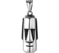 Amosfun Encantos Del Collar Collares Hombre Cabezas De Isla De Pascua Estatua Moái Colgantes De Cabeza De Isla De Pascua Dijes Para Pulseras Cabeza De Moai Acero Inoxidable