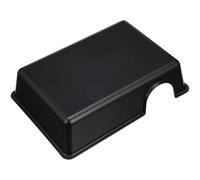 Amosfun Escondite para Reptiles Extragrande de Plástico Negro, Cueva de Humedad Natural para Serpientes, Geckos y Escorpiones, Accesorio de Terrario para Hábitat Seguro y Refugio