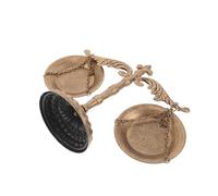 Amosfun Escultura de Balanza Vintage de Hierro Forjado, Adorno Decorativo de Metal para Despacho de Abogados y Hogar, Decoración Artística Resistente a Rayaduras, Símbolo de Justicia