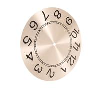 Amosfun Esfera Redonda De Reloj De Pared 243 Mm Aluminio Rosa Dorado, Pieza De Repuesto Para Bricolaje, Tablero Del Reloj y Mecanismo Para Creación Casera