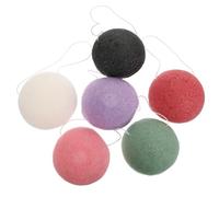 Amosfun Esponjas Faciales Naturales Mágicas de 6 Unidades Multicolor, Esponja Reutilizable para Limpieza Profunda, Cuidado Diario y Piel Sensible Color Aleatorio