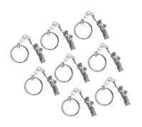 Amosfun Estadounidense 8 Piezas Diseño de Estatua Libertad Patriótico de Metal Recuerdos de Fiesta del Accesorios Decorativos para Bolsos y Claves