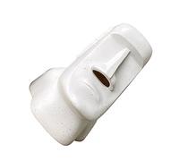 Amosfun Estatua Moai de Resina Diseño para Sostener Pañuelos Faciales Color Claro Caja de Pañuelos Adecuado para Dormitorio y Decoración Creativa