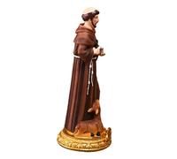 Amosfun Estatua Papa Francisco Decoración Occidental Escultura para Sala De Estudio