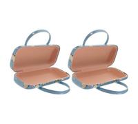 Amosfun Estuche para Gafas para 2 Piezas Asa Caja Rígida de Pu Diseño Creativo de Gato y Forma de Portátil y Resistente para Gafas de Sol Adecuado para Uso Diario y Obsequio