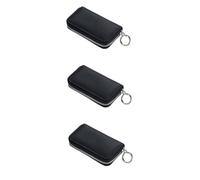 Amosfun Estuche para Llaves De Cuero Negro Organizador Resistente y Fácil De Limpiar Cartera Práctica para Llaves De Coche y Hogar Diseño Compacto y Estilizado Regalo para Hombre y Mujer