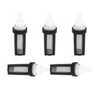 Amosfun Filtro de Bomba Sumergible Malla de Acero Inoxidable 9 Mm, 5 Piezas, Filtro en Línea para Entrada de Agua de Microbomba, Protección contra Residuos para Acuarios y Sistemas de