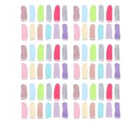 Amosfun Fundas de Algodón para Dedos 100 Piezas, Resistentes al Desgaste y Transpirables, Protección Adecuado para Jardinería y Trabajo Manual Varios estilos