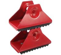 Amosfun Fundas de Goma Antideslizantes para Patas de Escalera Telescópica, 2 Piezas, Accesorios de Seguridad Hierro para Escaleras de Áticos y Hogar