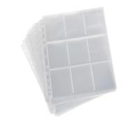 Amosfun Fundas para Álbum de Fotos 20 Piezas Páginas Interiores Transparentes Álbum 9 Compartimentos Funda para Tarjetas Fotográficas Accesorios para Álbumes de Fotos Uso en Bodas