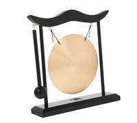 Amosfun Gong de Feng Shui de Cobre para Escritorio Decoración Zen Asiática Campana de Mesa para Hogar y Oficina Adorno de Cobre y Elegante para del Zen