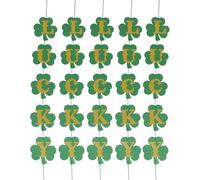 Amosfun Guirnalda de Papel de Trébol Verde de 5 Piezas para Decoración del Día de San Patricio, Adorno Colgante Reutilizable para Fiestas en Interiores y Exteriores, Decoración