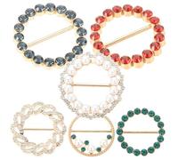 Amosfun Hebillas de Cinturón para Ropa, Juego de 6 Piezas Metálicas Multiusos, Tamaño Variado (a), Color Mixto, para Chaleco, Correa Ajustable y Decoración en Bodas y Fiestas