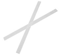 Amosfun - Juego de 2 reglas de etiquetado de galletas de acrílico transparente, medición de espesador de pasta, kit de barras de guía para pastelería, 3 mm, fácil de limpiar