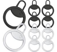 Amosfun Juego de 20 Piezas Deslizador de Cremallera de Aleación Desmontable sin Herramientas Tiradores de Cremallera en Negro y Plata para Reparación en Ropa y Mochilas