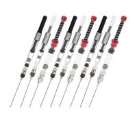 Amosfun Juego de 9 Convertidores Absorbentes de Tinta para Plumas Estilográficas, Acero Inoxidable y Plástico, Compatibles Bolígrafos de 3,4 Mm y 2,6 Mm, Recarga Fácil para Caligrafía