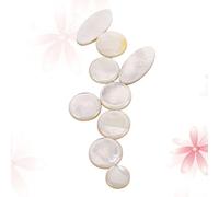 Amosfun Juego de 9 Piezas para Saxofón Blanco de Concha, Cubre Botones Incrustaciones de Llave y Tecla